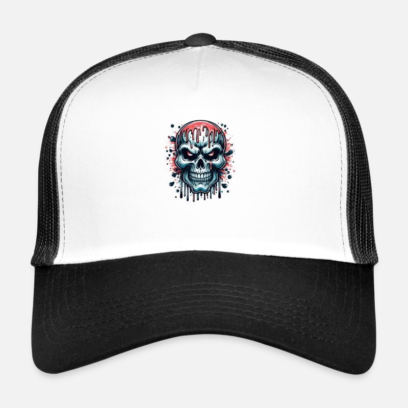 Blood Skull Trucker Cap