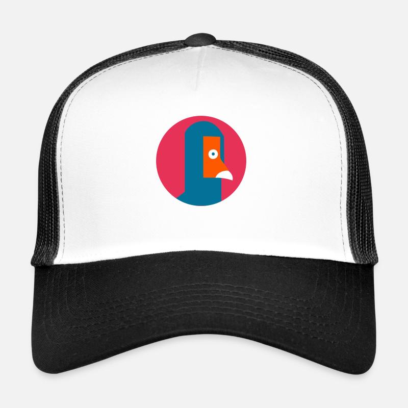 Flamant rose de style pop Casquette trucker 