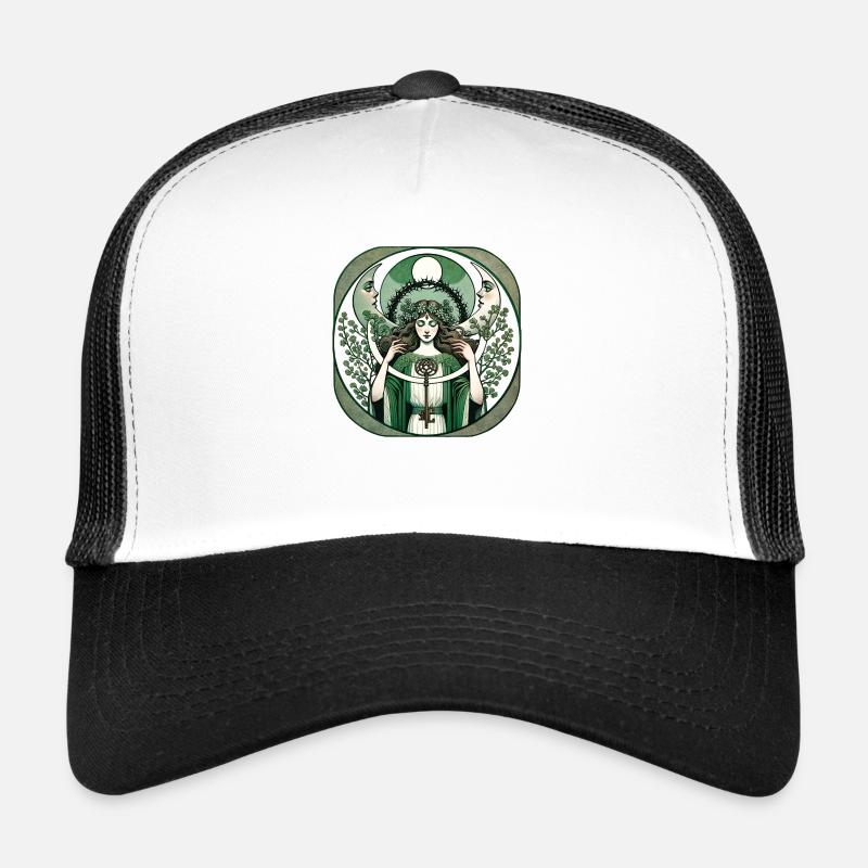 Hecate - Casquette trucker  - blanc/noir