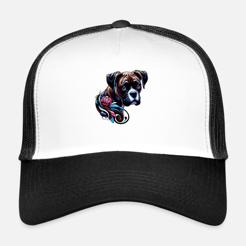Boxer fleur Casquette trucker 
