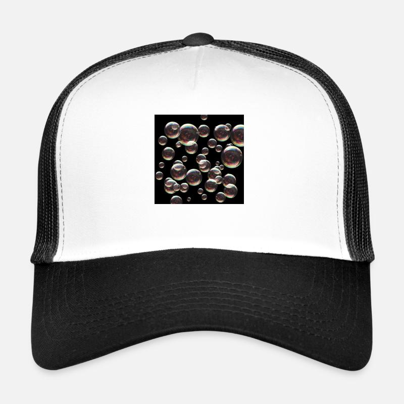 bubbles - Trucker Cap - white/black