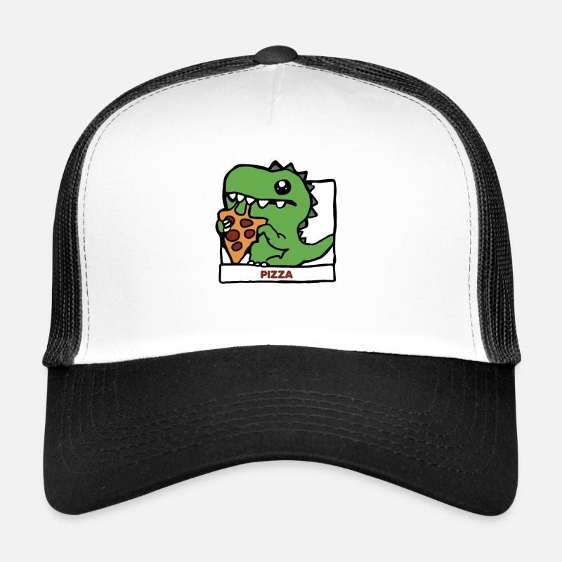 Pizza Dinosaur Dino Gift Idea Trucker Cap