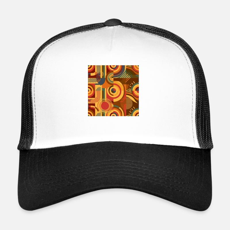70er Jahre Nostalgie-Muster Trucker Cap