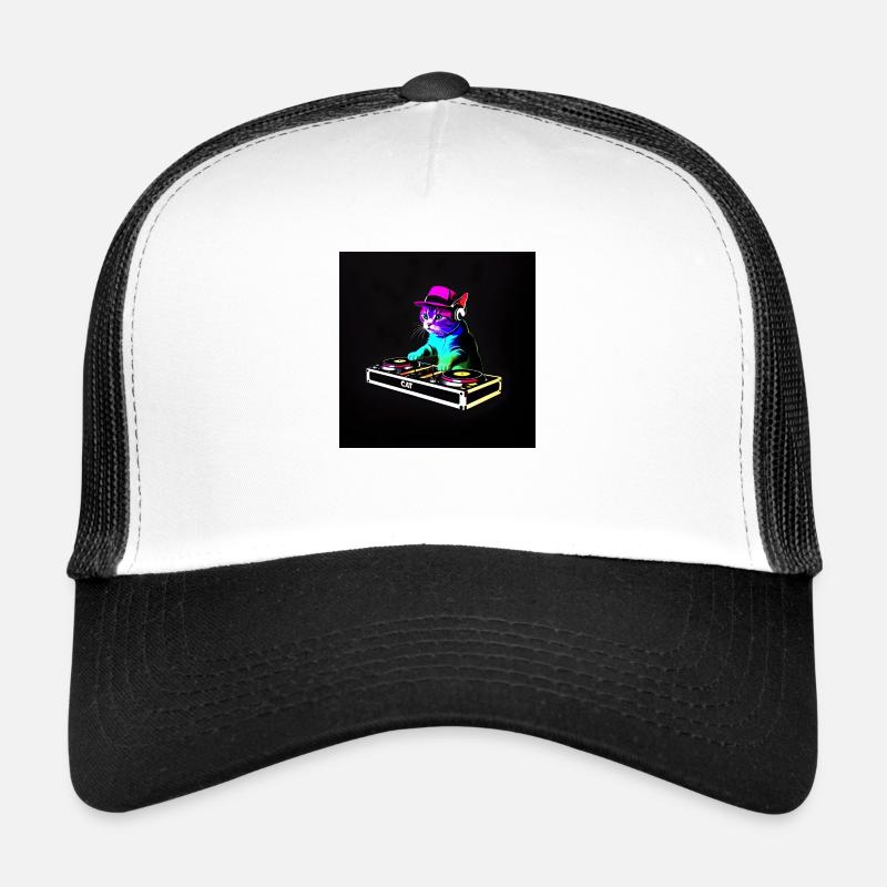 DJ Chat Scratch Casquette trucker 