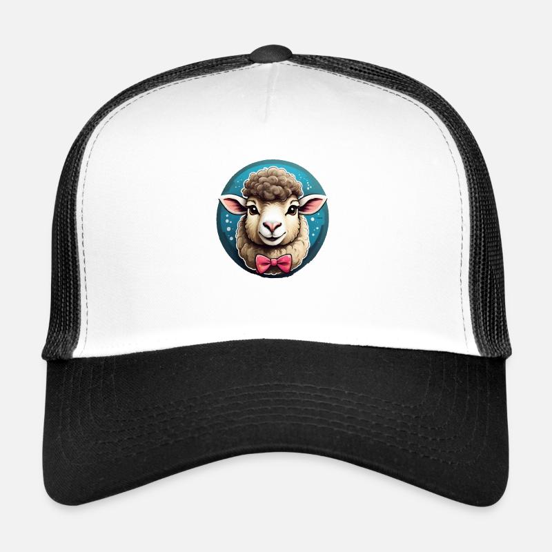 Funny Sheep Comic Trucker Cap