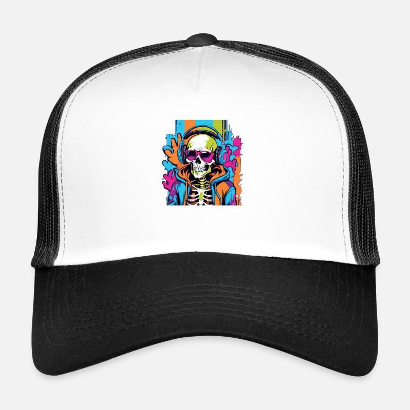 Crâne de DJ Totenkopf Casquette trucker 