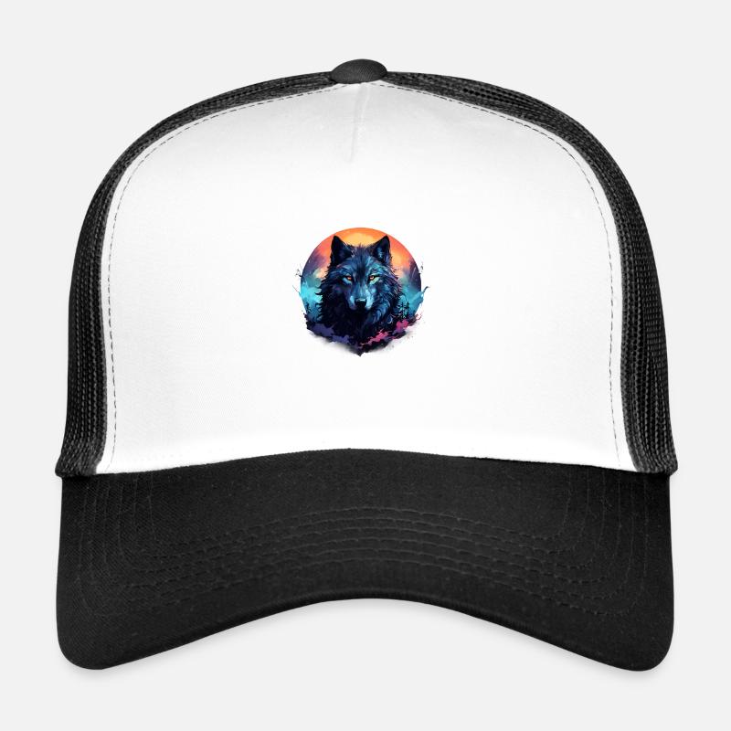 Dunkler Wolf Trucker Cap