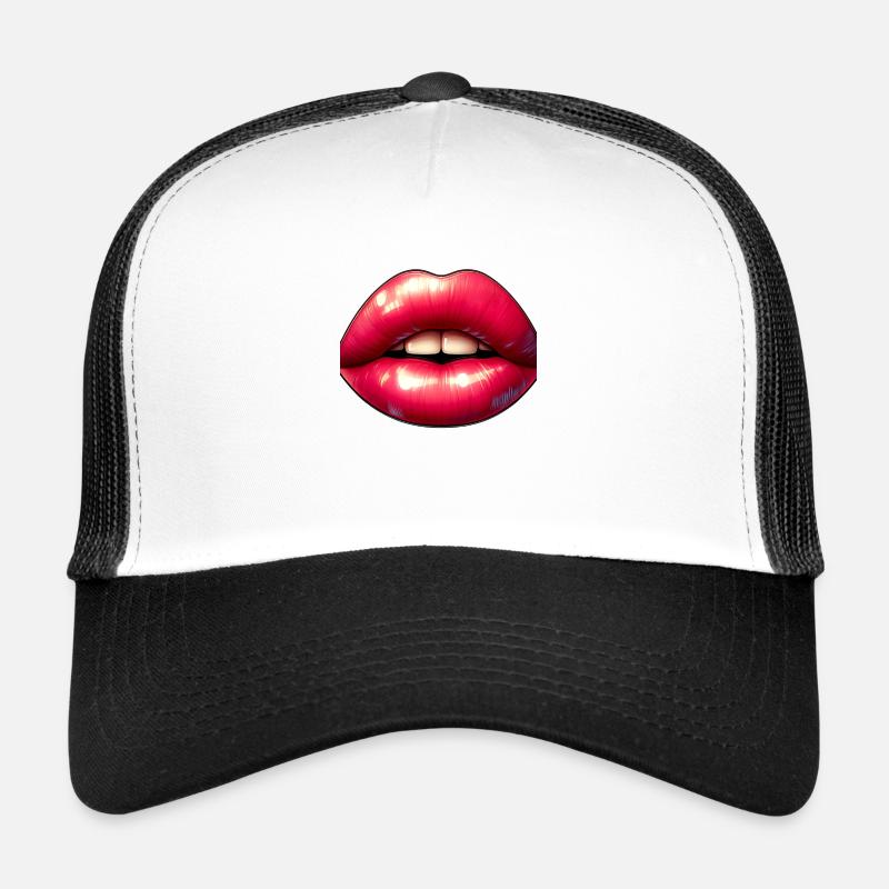 Sexy Red Lips Trucker Cap