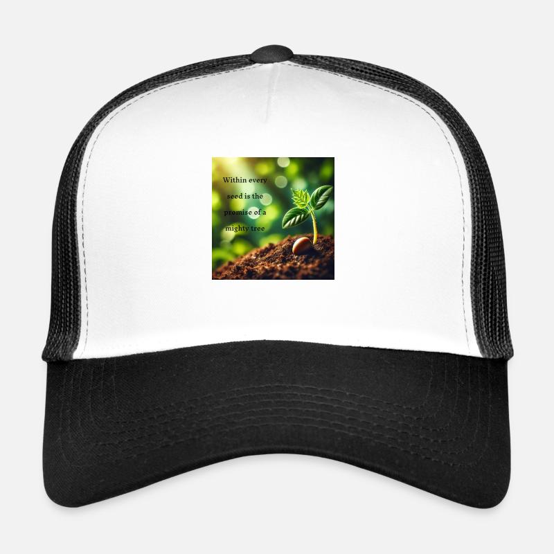 Nature - Trucker Cap - Weiß/Schwarz