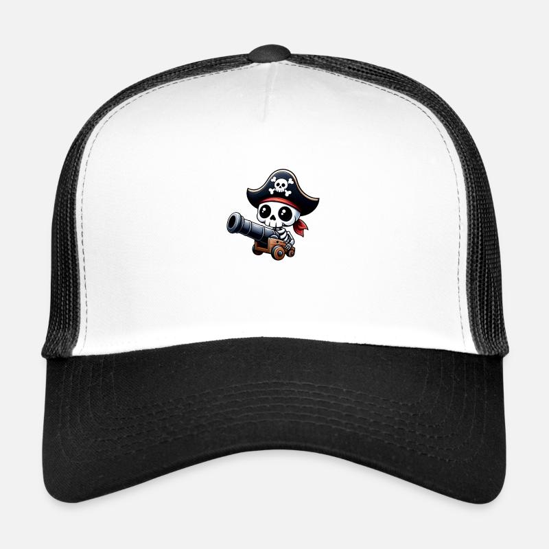 Pirate - Squelette Casquette trucker 