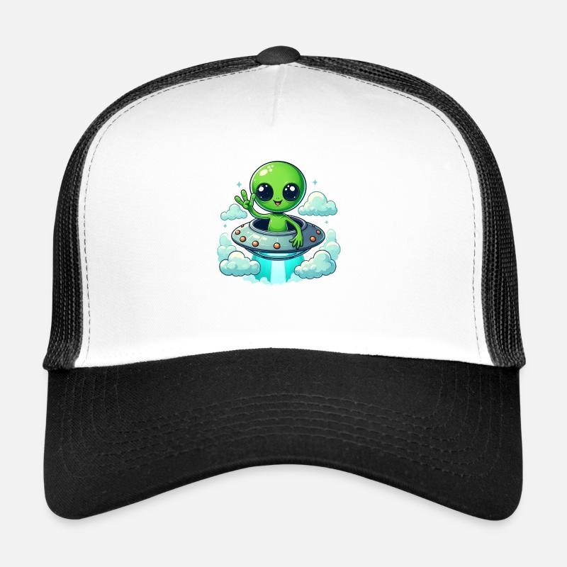 Alien zeigt Peace Trucker Cap