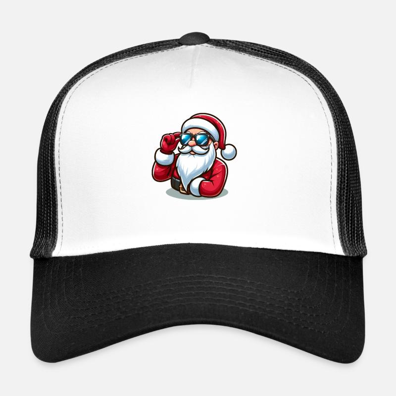 Cooler Weihnachtsmann mit Sonnenbrille Trucker Cap
