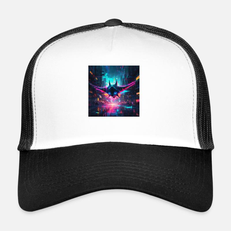 Néon Raies Manta Casquette trucker 
