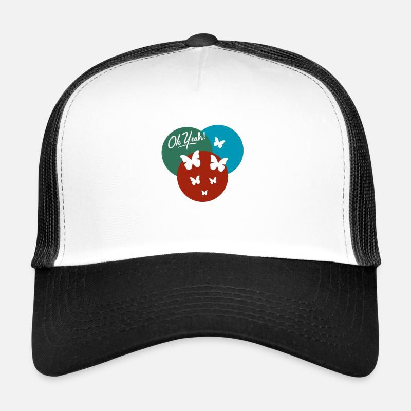 Oh yeah papillon Casquette trucker 