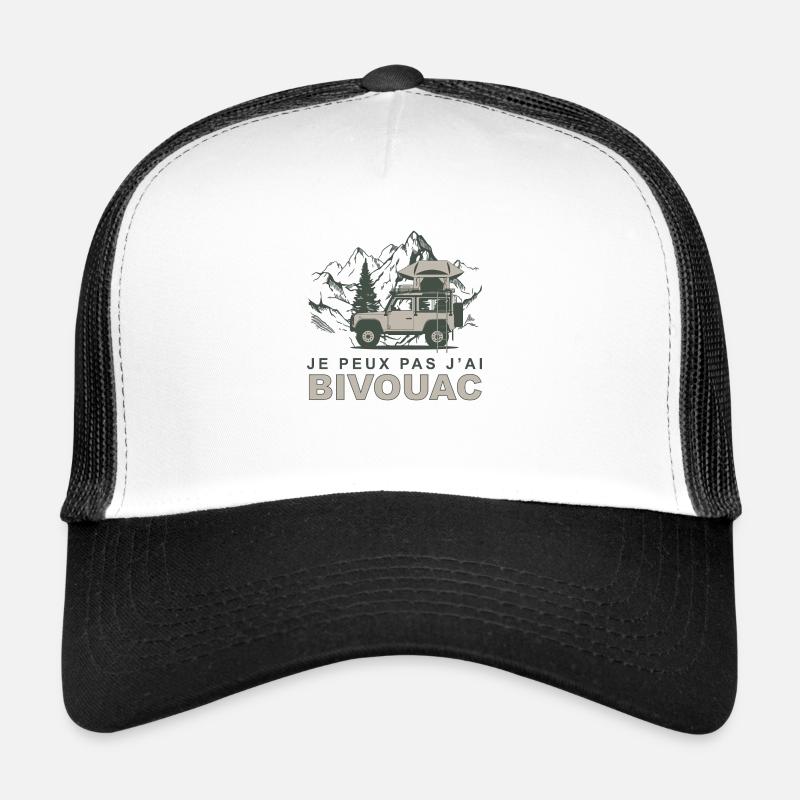 Bivouac 12 - Casquette trucker  - blanc/noir
