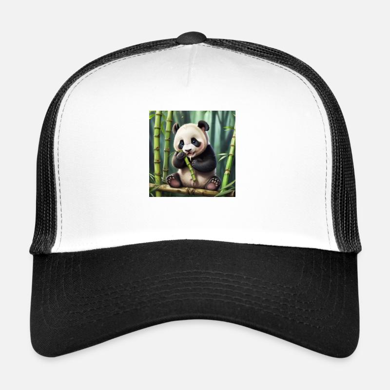 Panda - Trucker Cap - Weiß/Schwarz