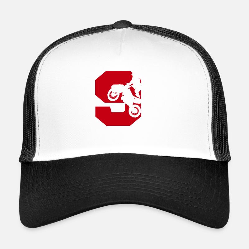 Moto 9 motard Casquette trucker 