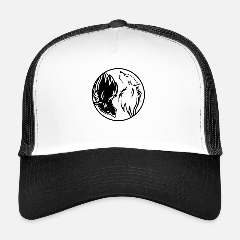 Yin Yang Wolves Trucker Cap