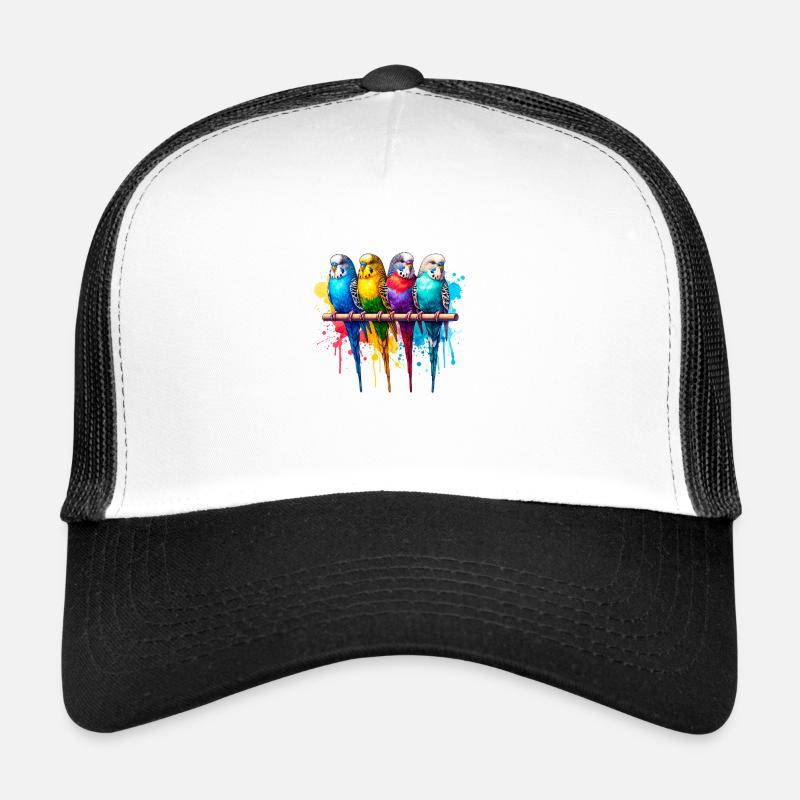 Perruches colorées Casquette trucker 