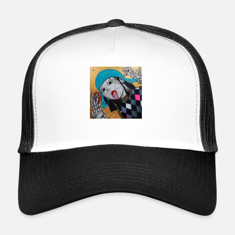LUO XI - Trucker Cap - Weiß/Schwarz