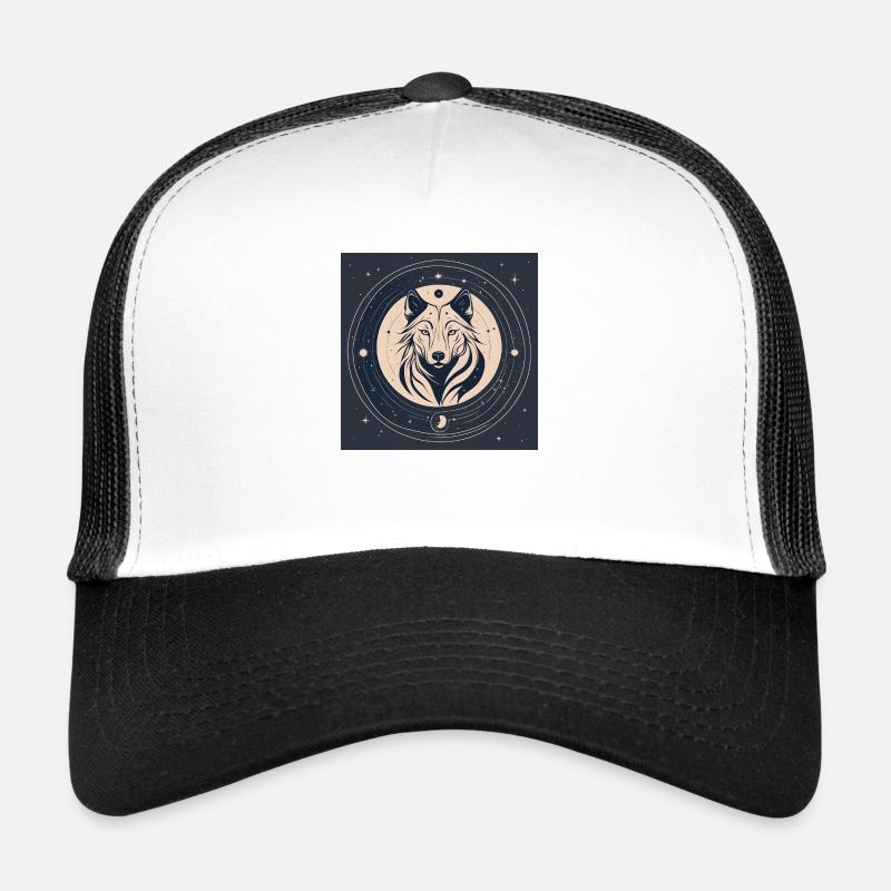 Wolf Spirit - Trucker Cap - Weiß/Schwarz