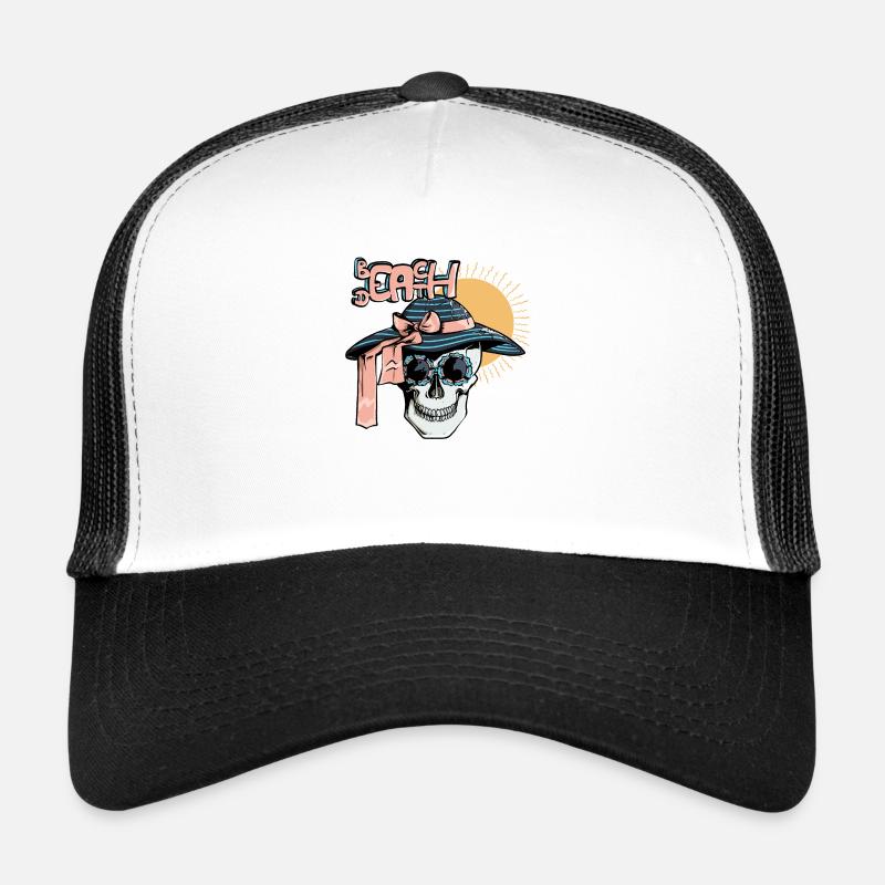 A skull in the sun Trucker Cap