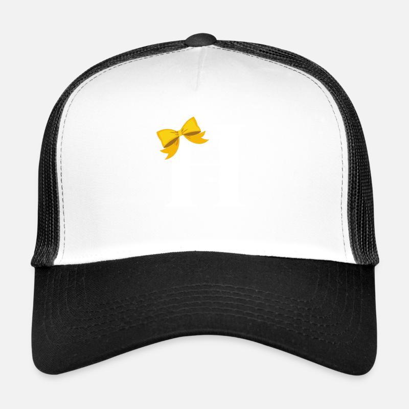 Buchstabe h gelbe Schleife Trucker Cap