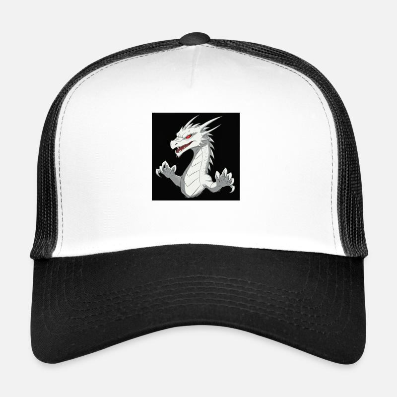 Strahlender weißer Drache Trucker Cap