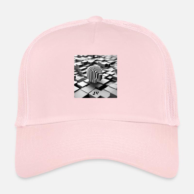 Fingerprint Abstract Trucker Cap