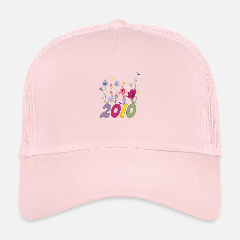 Année de naissance 2010 fleurs sauvages Casquette trucker 