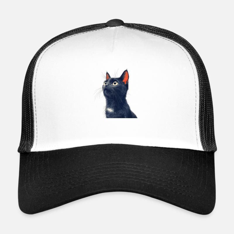 Chat noir mignon Casquette trucker 