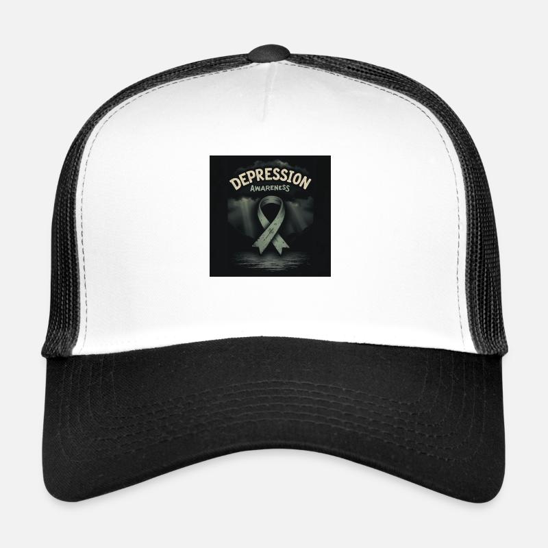 Depression Awareness - Trucker Cap - white/black