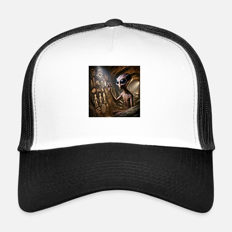 Prehistoric alien Trucker Cap