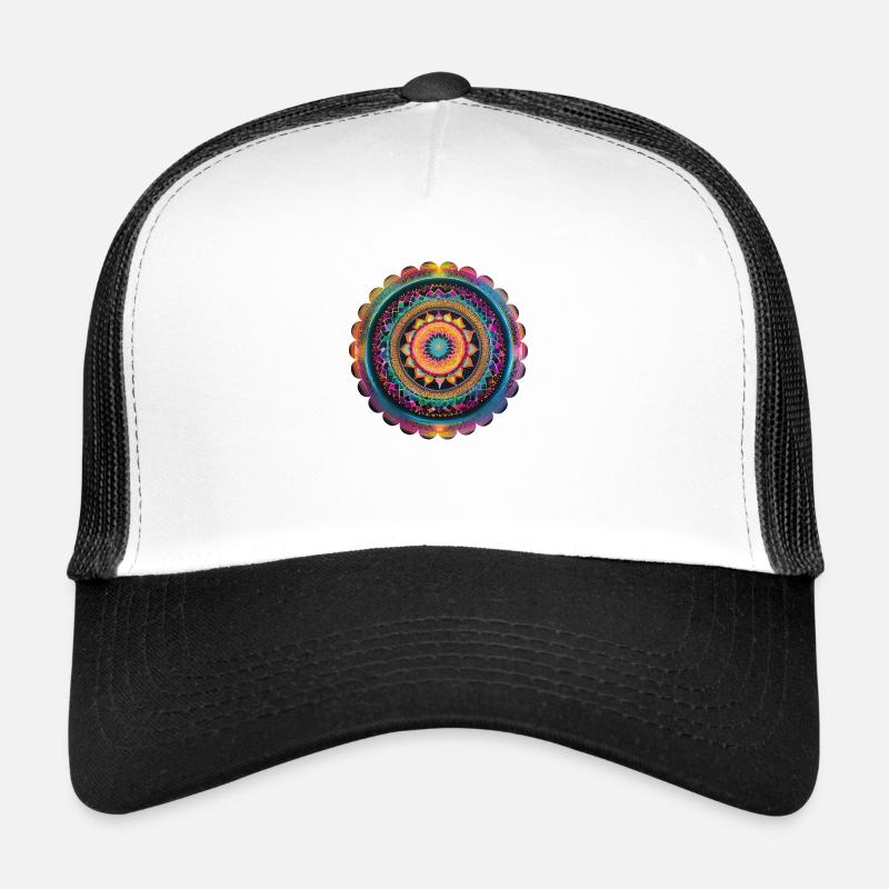 Futuristisches Mandala Trucker Cap