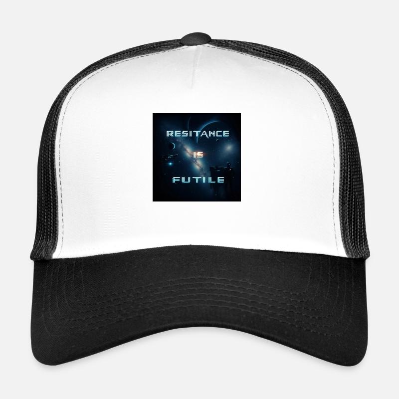 resistance is futile - Trucker Cap - white/black