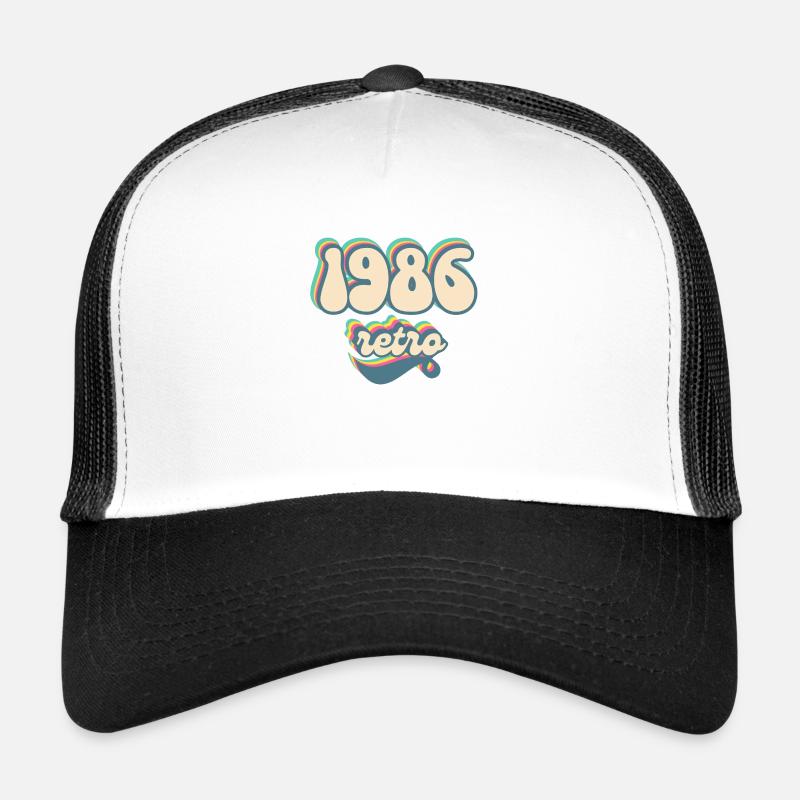 1986 Retro Geschenkidee Trucker Cap