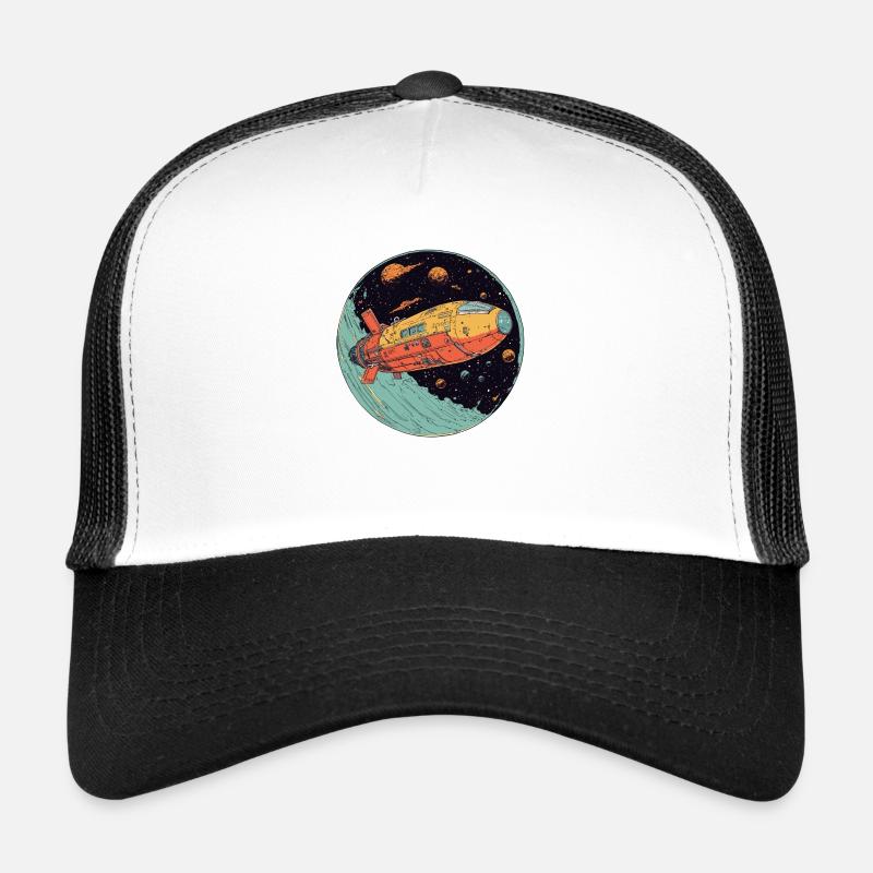Galactic Adventures: Exploring Space Trucker Cap