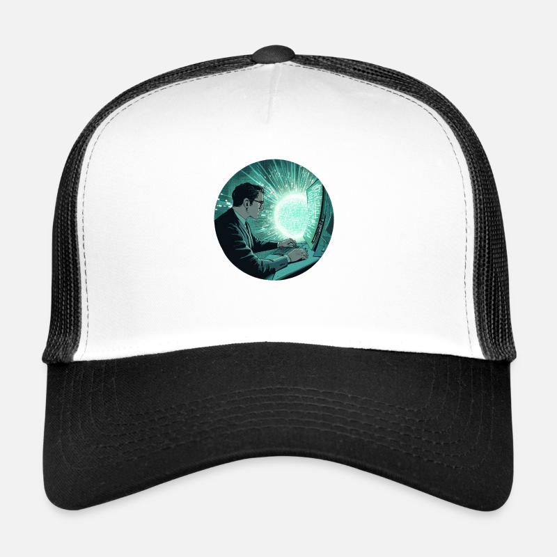 Digital Vision: Unleashing the Future! - Trucker Cap - white/black