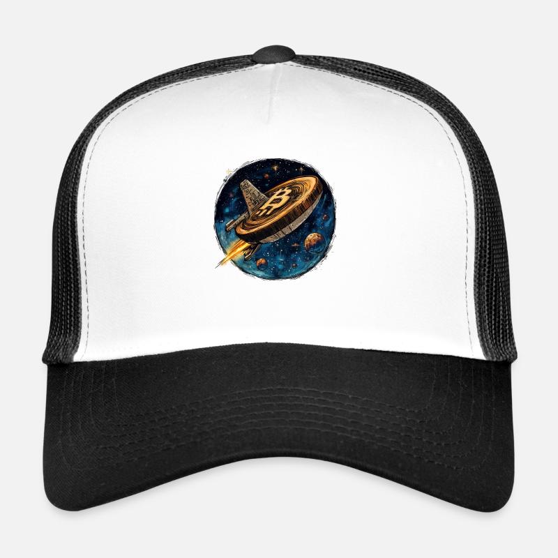 Fusée Bitcoin : Départ dans l’univers crypto ! Casquette trucker 