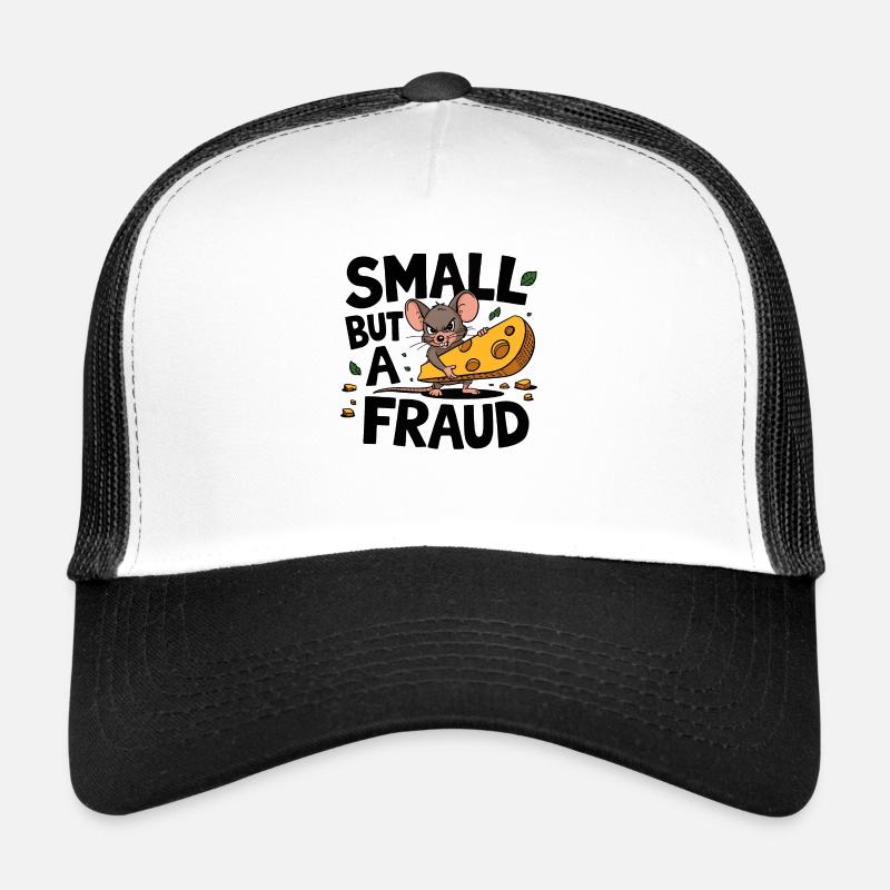Klein, aber ein Betrug - Trucker Cap - Weiß/Schwarz