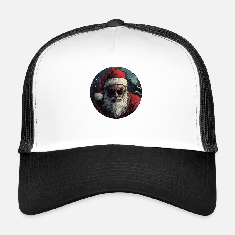 Bad Santa: Weihnachten mit Attitüde - Trucker Cap - Weiß/Schwarz