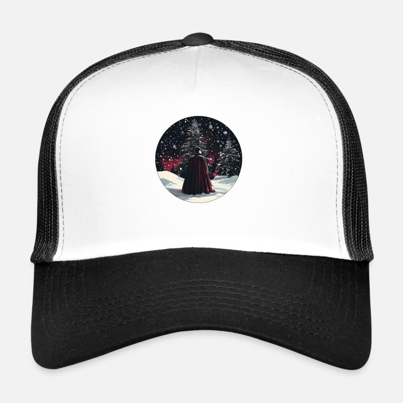 Dark Guardian in the Winter Forest Trucker Cap