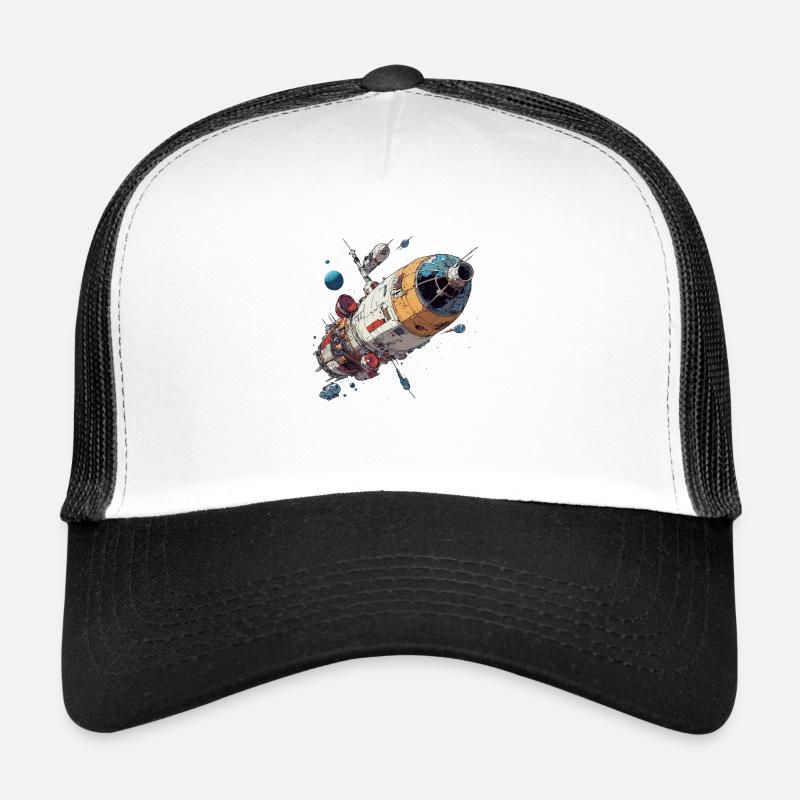Orbitale Mission: Die Zukunft im All - Trucker Cap - Weiß/Schwarz