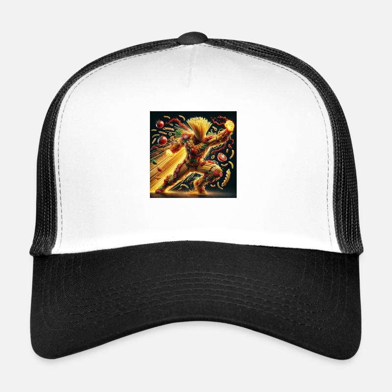 Pastaman - Casquette trucker - blanc/noir