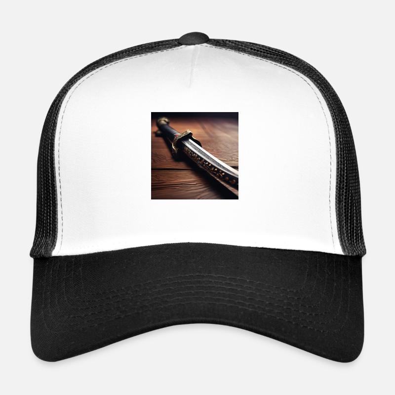 Samurai Sabre Poster Design Trucker Cap