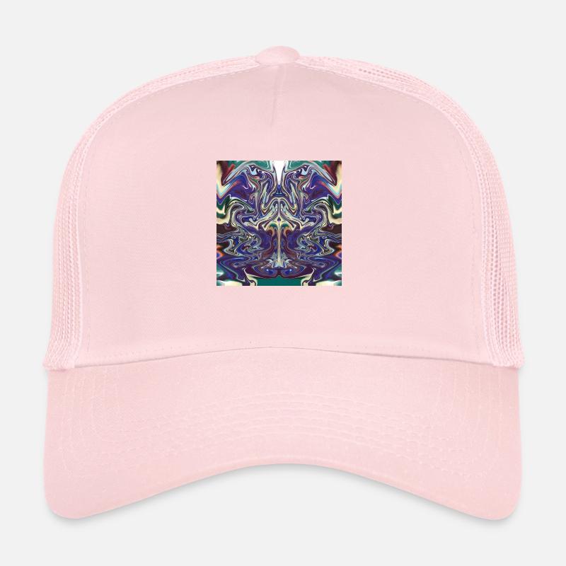 Abstrait avec un motif de taureau Casquette trucker 