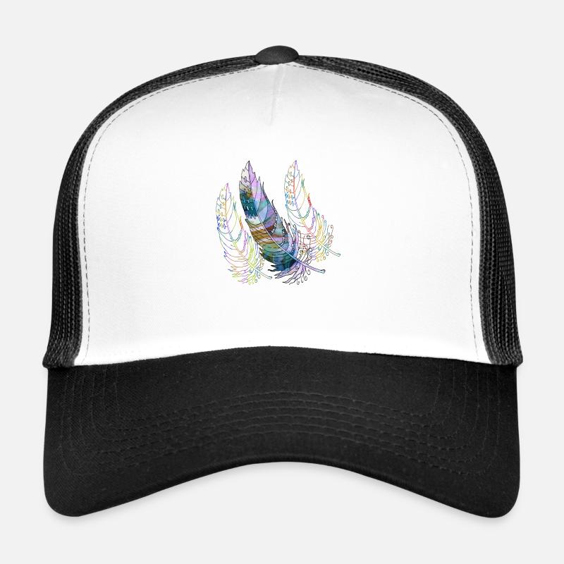 Stylo - Casquette trucker  - blanc/noir
