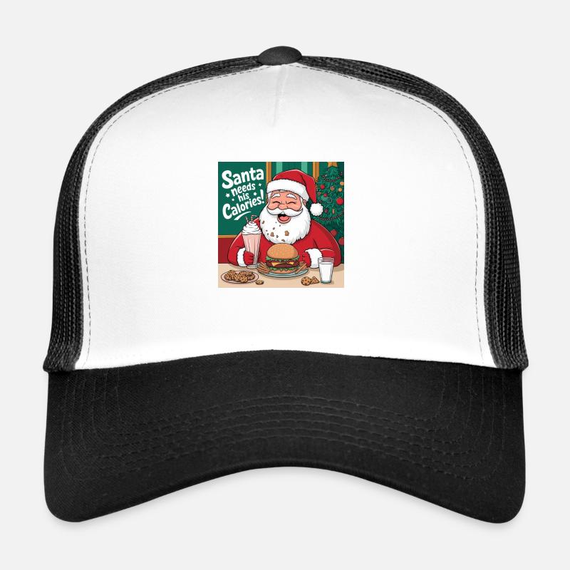 Santa’s Cheat Day - Funny Christmas Design Casquette trucker 