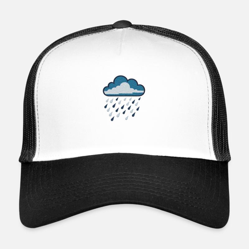 Nuage de pluie brodé Casquette trucker 