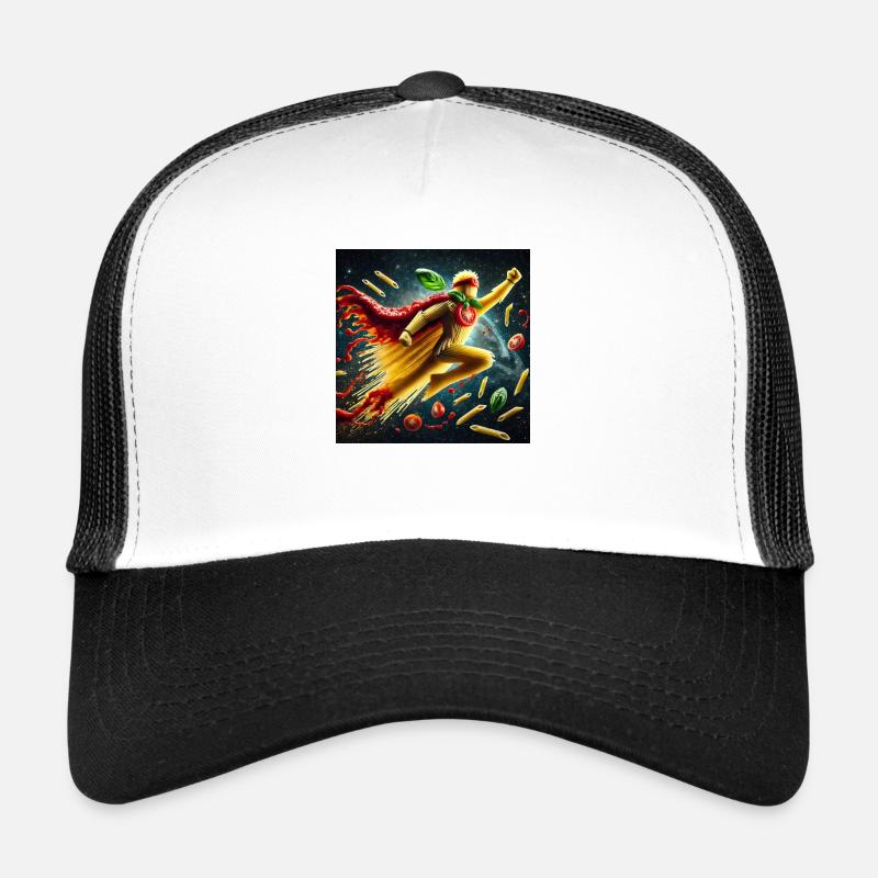 Spagettiman - Trucker Cap - Weiß/Schwarz
